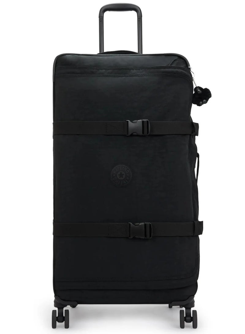 kipling Spontaneous 78 Cm Large 4-Double Wheeled Check-In Luggage Trolley Suitcase - Black Noir - Image 1